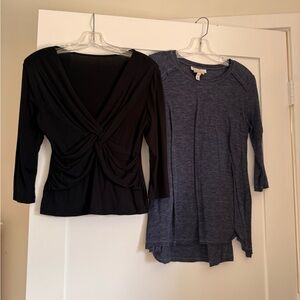 Jessica Simpson nursing friendly Black and Blue Women's Tops